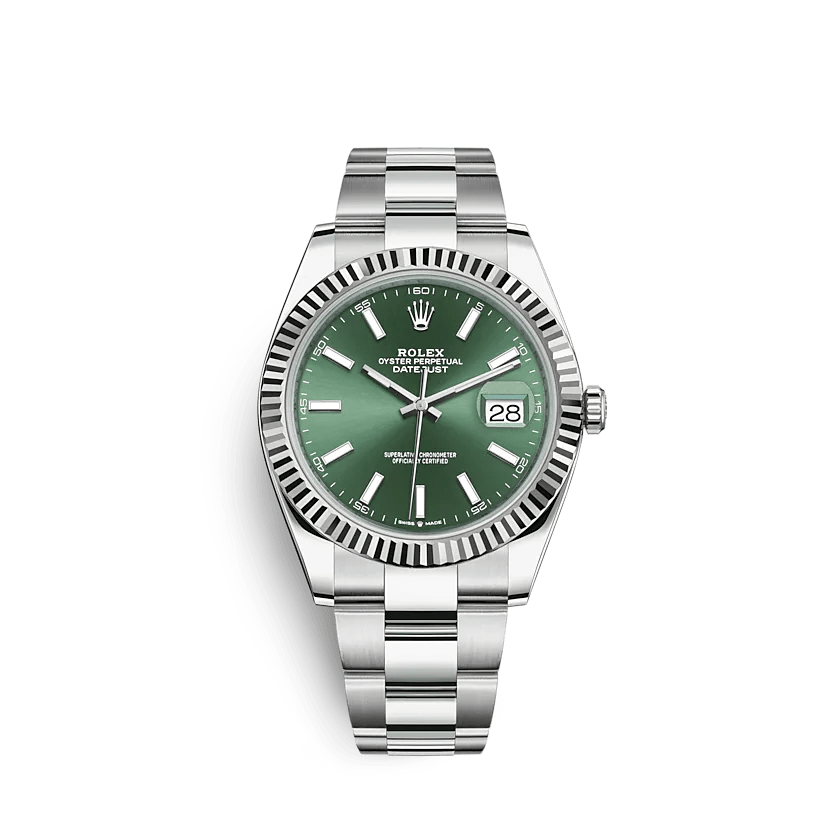 Replica Rolex Datejust 126334 41mm Verde menta