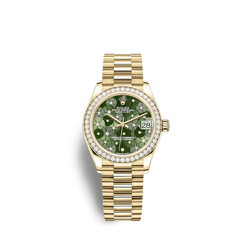 Replica Rolex Datejust 278288RBR 31mm Verde oliva