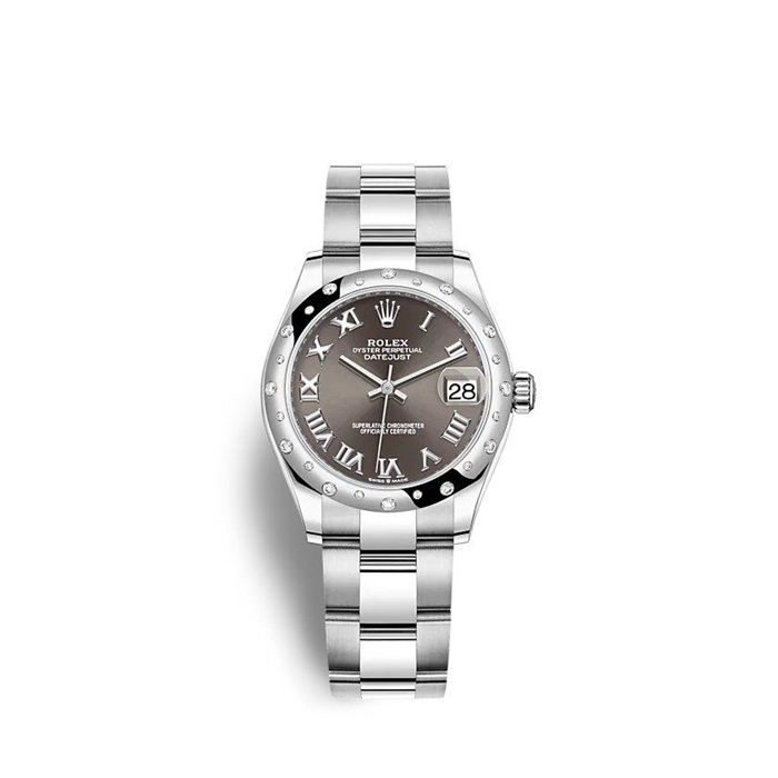 Replica Rolex Datejust 31mm 278344RBR Grigio scuro