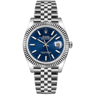 Replica Rolex Datejust Blu Quadrante Motivo Scanalato 36mm 126234 Jubilee