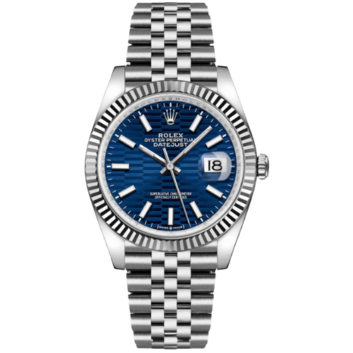 Replica Rolex Datejust Blu Quadrante Motivo Scanalato 36mm 126234 Jubilee