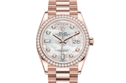 Replica Rolex Day-Date 36 Oyster 36 mm Oro rosa e diamanti 128345RBR