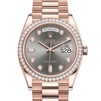 Replica Rolex Day-Date 36 Oyster 36 mm Oro rosa e diamanti 128345RBR