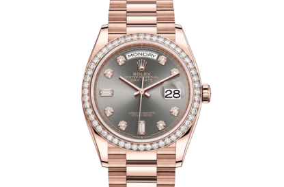 Replica Rolex Day-Date 36 Oyster 36 mm Oro rosa e diamanti 128345RBR
