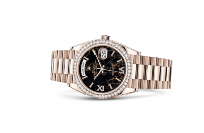 Replica Rolex Day-Date 36 Oyster 36 mm Oro rosa e diamanti 128345RBR - immagine 2