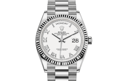 Replica Rolex Day-Date 36 Oyster 36 mm oro bianco 128239