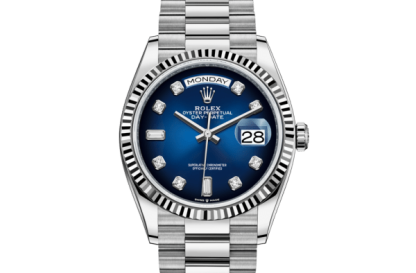 Replica Rolex Day-Date 36 Oyster 36 mm oro bianco 128239