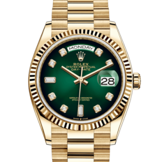 Replica Rolex Day-Date 36 Oyster 36 mm oro giallo 128238
