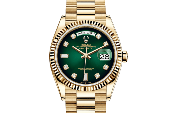 Replica Rolex Day-Date 36 Oyster 36 mm oro giallo 128238
