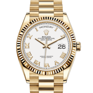Replica Rolex Day-Date 36 Oyster 36 mm oro giallo 128238