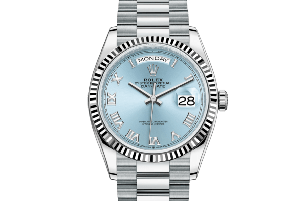 Replica Rolex Day-Date 36 Oyster 36 mm platino 128236