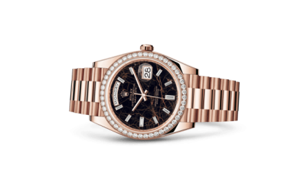 Replica Rolex Day-Date 40 Oyster 40 mm Everose oro e diamanti 228345RBR - immagine 2