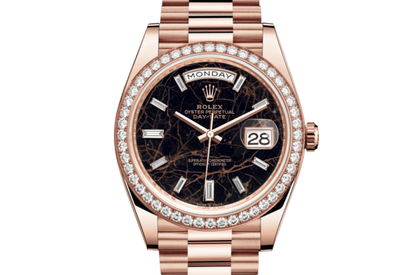 Replica Rolex Day-Date 40 Oyster 40 mm Everose oro e diamanti 228345RBR
