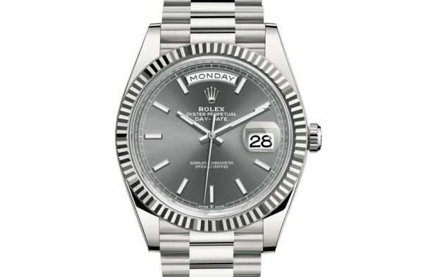 Replica Rolex Day-Date 40 Oyster 40 mm oro bianco 228239