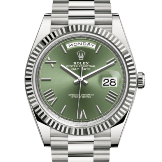 Replica Rolex Day-Date 40 Oyster 40 mm oro bianco 228239