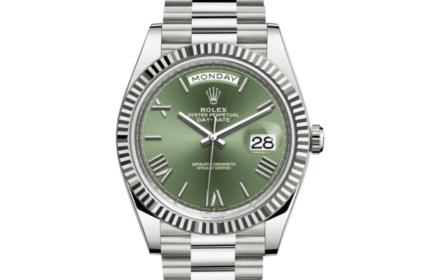 Replica Rolex Day-Date 40 Oyster 40 mm oro bianco 228239