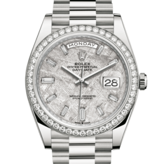 Replica Rolex Day-Date 40 Oyster 40 mm oro bianco e diamanti 228349RBR