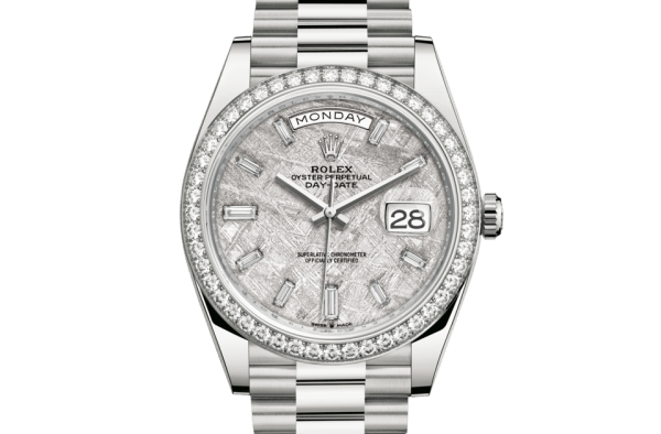 Replica Rolex Day-Date 40 Oyster 40 mm oro bianco e diamanti 228349RBR