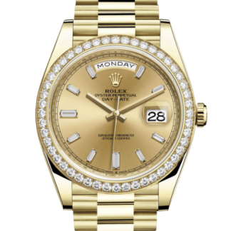 Replica Rolex Day-Date 40 Oyster 40 mm oro giallo e diamanti 228348RBR