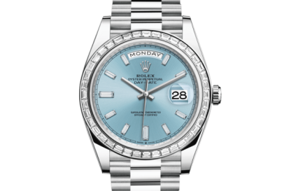 Replica Rolex Day-Date 40 Oyster 40 mm platino e diamanti 228396TBR