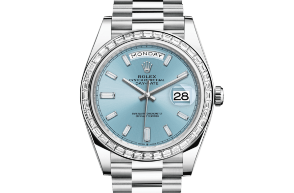 Replica Rolex Day-Date 40 Oyster 40 mm platino e diamanti 228396TBR