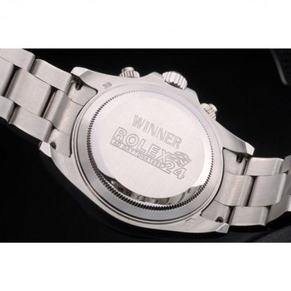 Replica Rolex Daytona Cosmograph Arcobaleno Cristalli Lunetta Inox Cinturino Ripido Quadrante Nero 80250 - immagine 8