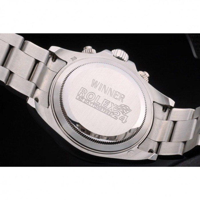 Replica Rolex Daytona Cosmograph Arcobaleno Cristalli Lunetta Inox Cinturino Ripido Quadrante Nero 80250 - immagine 8