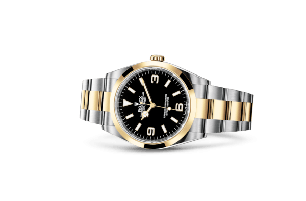 Replica Rolex Explorer Oyster 36 mm Oystersteel e oro giallo 124273 - immagine 2