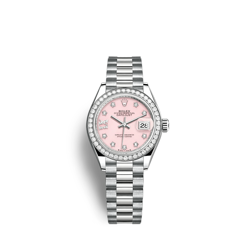 Replica Rolex Lady-Datejust 279139RBR 28mm Rosa opale
