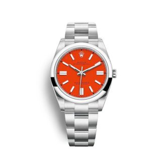 Replica Rolex Oyster Perpetual 41mm Rosso Corallo