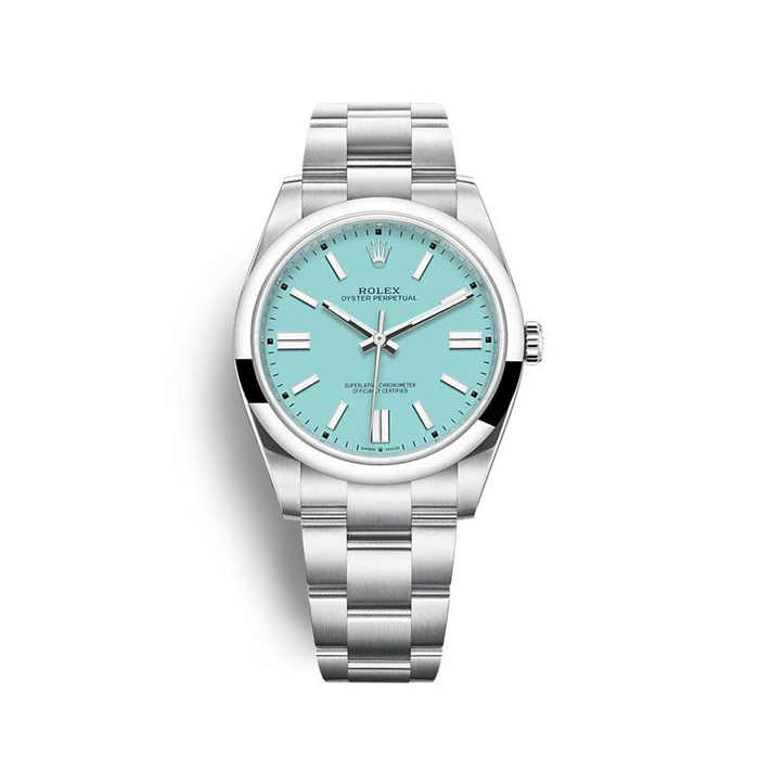 Replica Rolex Oyster Perpetual 41mm Turchese blu