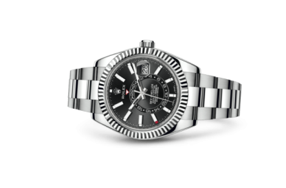 Replica Rolex Sky-Dweller Oyster 42 mm Oystersteel e oro bianco 326934 - immagine 2
