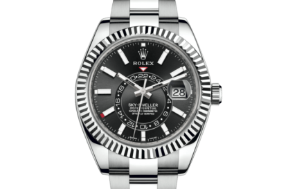 Replica Rolex Sky-Dweller Oyster 42 mm Oystersteel e oro bianco 326934