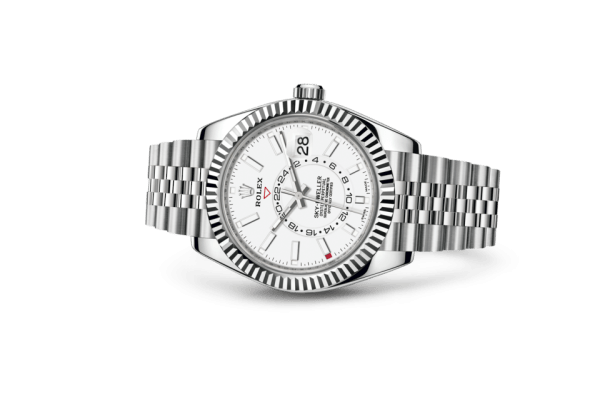 Replica Rolex Sky-Dweller Oyster 42 mm Oystersteel e oro bianco 326934 - immagine 2