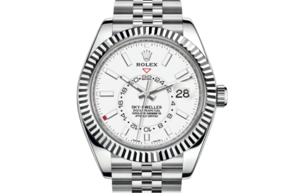 Replica Rolex Sky-Dweller Oyster 42 mm Oystersteel e oro bianco 326934