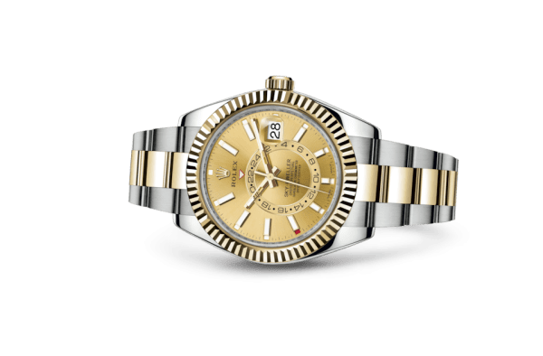 Replica Rolex Sky-Dweller Oyster 42 mm Oystersteel e oro giallo 326933 - immagine 2