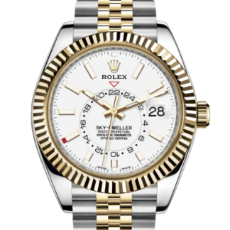 Replica Rolex Sky-Dweller Oyster 42 mm Oystersteel e oro giallo 326933