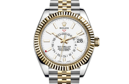 Replica Rolex Sky-Dweller Oyster 42 mm Oystersteel e oro giallo 326933