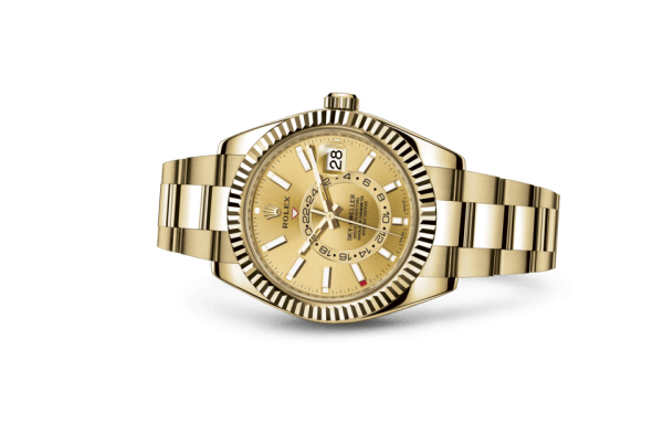 Replica Rolex Sky-Dweller Oyster 42 mm oro giallo 326938 - immagine 2