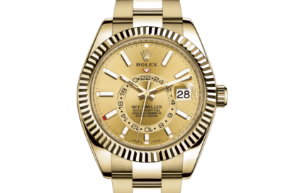 Replica Rolex Sky-Dweller Oyster 42 mm oro giallo 326938