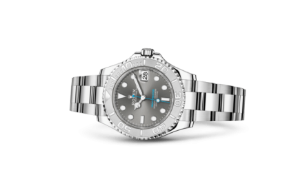 Replica Rolex Yacht-Master 37 Oyster 37 mm Oystersteel e platino 268622 - immagine 2