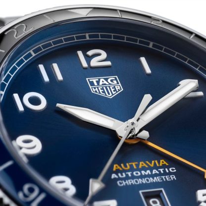 TAG Heuer AUTAVIA 60° Anniversario GMT 3 Lancette 42mm WBE511A.BA0650 - immagine 4