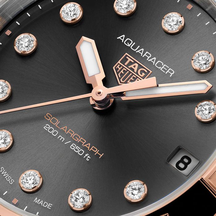 TAG Heuer Aquaracer Professional 200 Solargraph 34mm Orologio da donna nero WBP1324.BB0005 - immagine 3