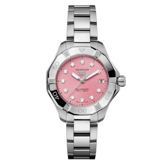 TAG Heuer Aquaracer Professional 200 Solargraph 34mm Orologio da donna rosa WBP1318.BA0005