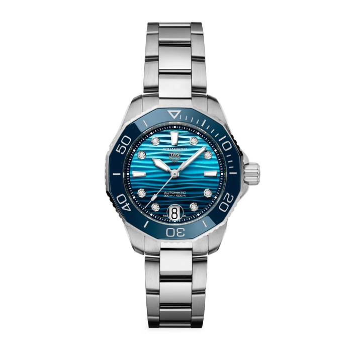TAG Heuer Aquaracer Professional 300 Date 36mm Orologio da donna blu WBP231N.BA0618