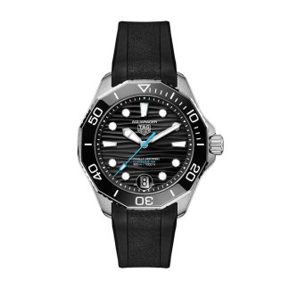 TAG Heuer Aquaracer Professional 300 Date 42mm Orologio da uomo in gomma nera WBP5110.FT6257