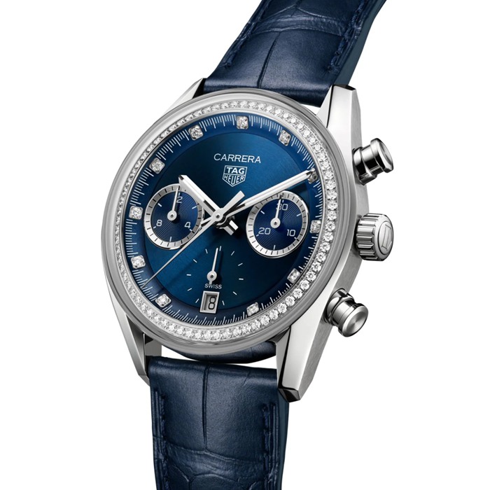 TAG Heuer Carrera 39mm Orologio da donna Precious Blue CBS2214.FC6567 - immagine 2