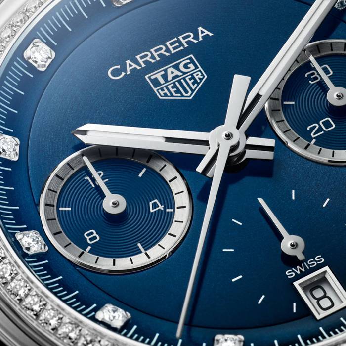TAG Heuer Carrera 39mm Orologio da donna Precious Blue CBS2214.FC6567 - immagine 5