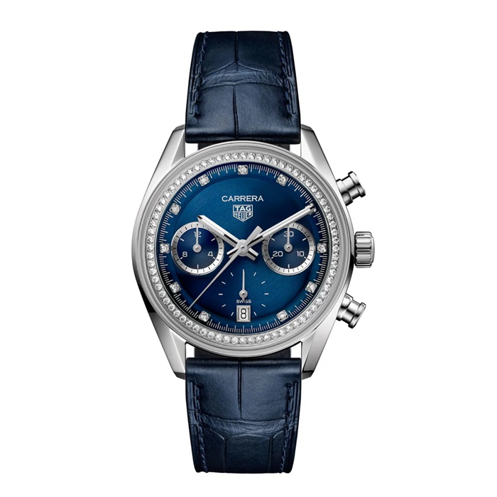 TAG Heuer Carrera 39mm Orologio da donna Precious Blue CBS2214.FC6567