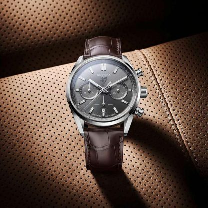 TAG Heuer Carrera Calibre Heuer 02 Chronograph 42mm Orologio da uomo CBN2012.FC6483 - immagine 5